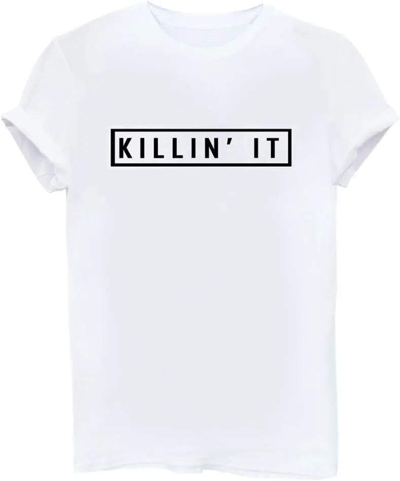 YITAN Women's Cute Juniors Tops Teen Girl Tee Funny T Shirt
